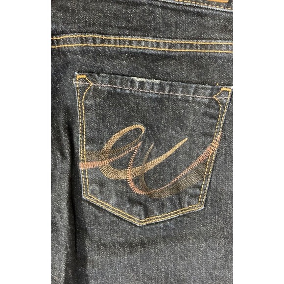 X2 Quality Denim Jeans Womens Size 2 Curvy Embroidered Low Rise Boot Cut Blue - Picture 4 of 10